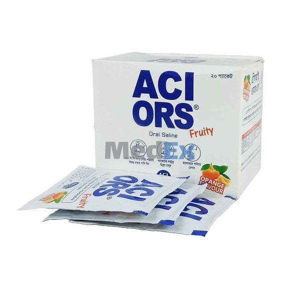 ACI ORS Fruity 10 gm/sachet Packaging