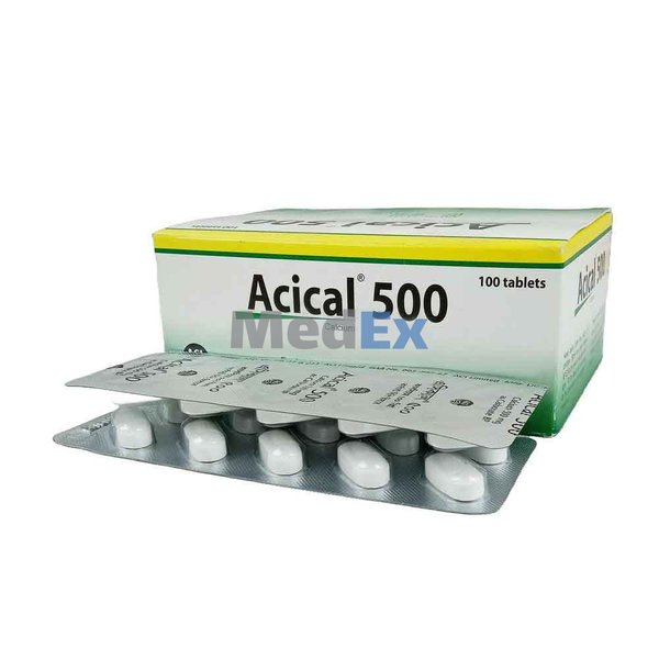 Acical 500 mg Packaging
