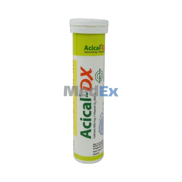 Acical-DX 600 mg+400 IU Packaging