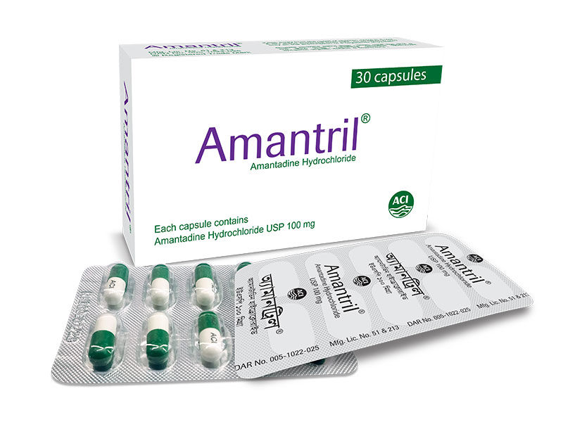 Amantril 100 mg Packaging