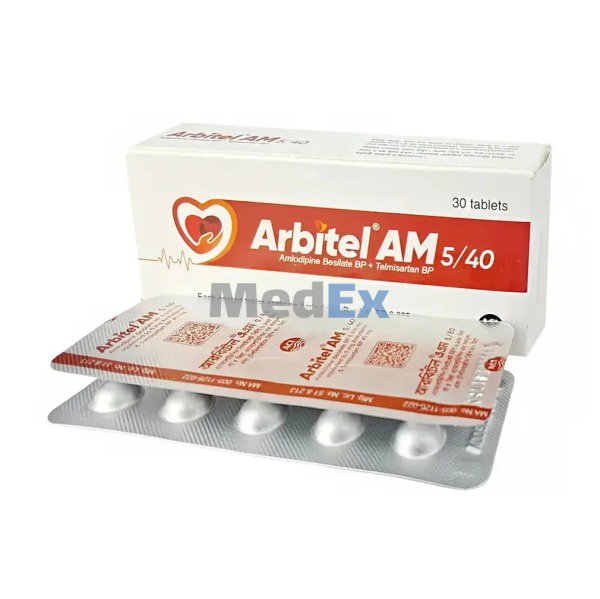 Arbitel AM 5 mg+40 mg Packaging
