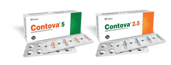 Contova 2.5 mg Packaging