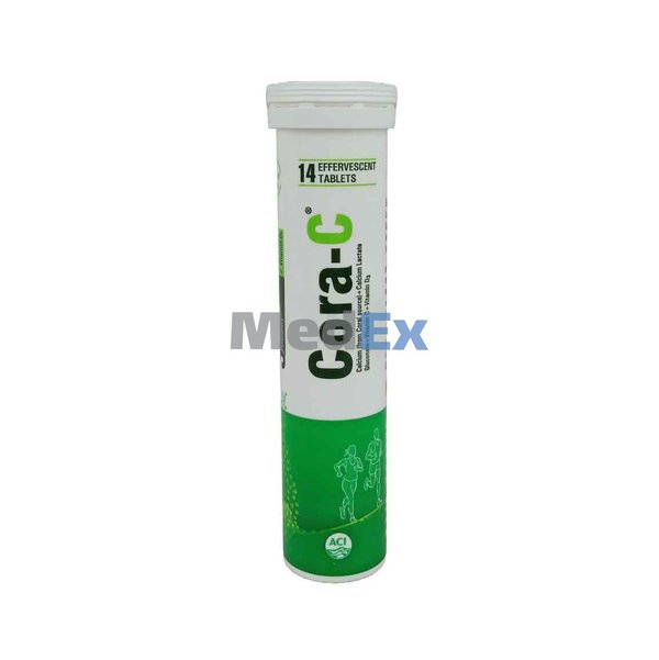 Cora-C 1000 mg+327 mg (Coral calcium)+500 mg+400 IU Packaging