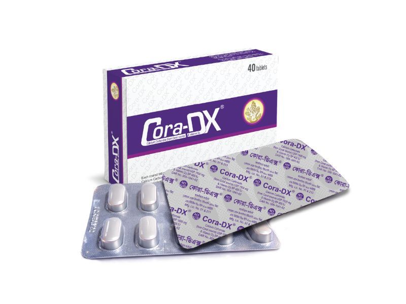 Cora-DX 600 mg+400 IU Packaging