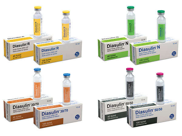 Diasulin 30%+70% in 40 IU/ml Packaging