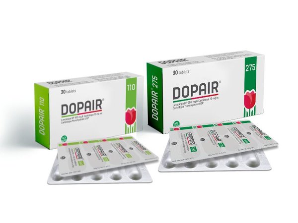 Dopair 100 mg+10 mg Packaging