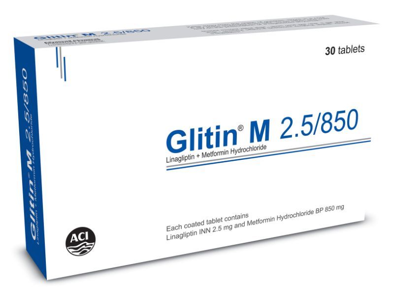 Glitin M 2.5 mg+500 mg Packaging