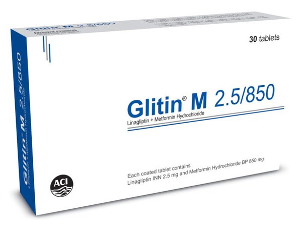 Glitin M 2.5 mg+850 mg Packaging
