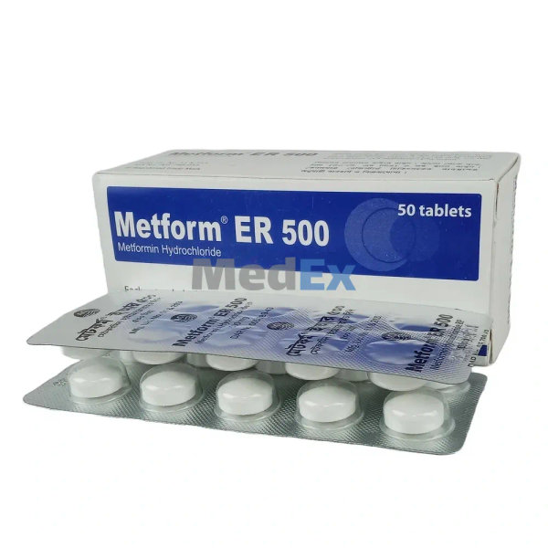 Metform ER 500 mg Packaging