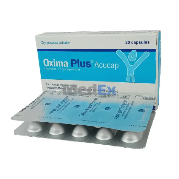 Oxima Plus 110 mcg+50 mcg Packaging