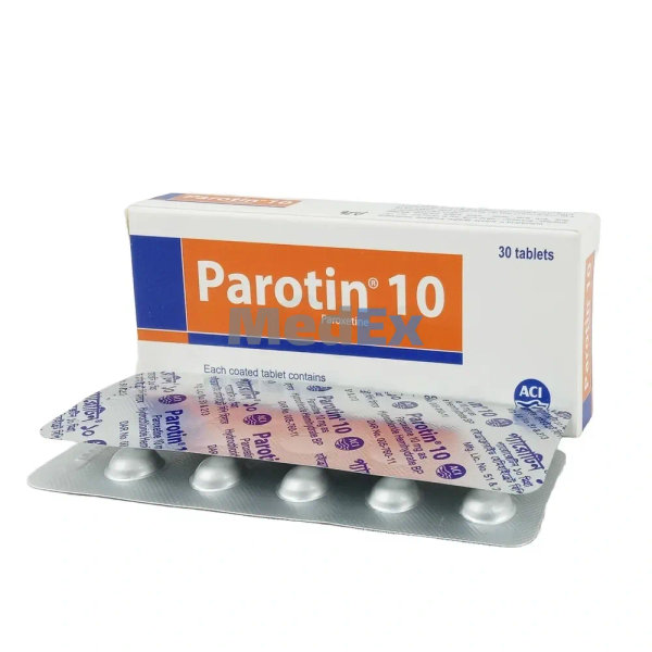 Parotin 10 mg Packaging