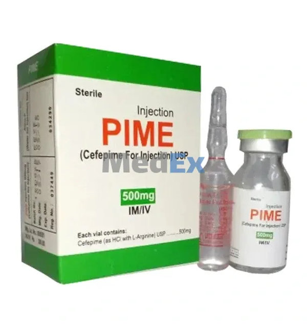 Pime-4 500 mg/vial Packaging