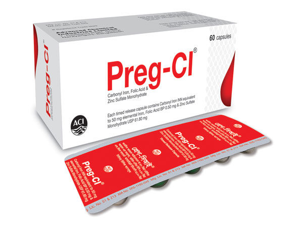 Preg-CI 50 mg+0.50 mg+61.80 mg Packaging