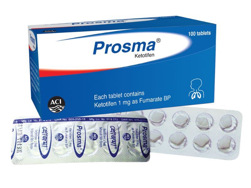 Prosma 1 mg Packaging