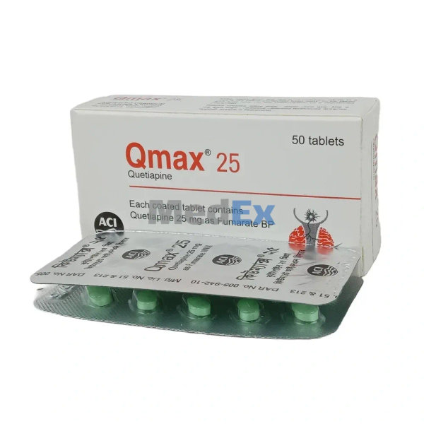 Qmax 25 mg Packaging