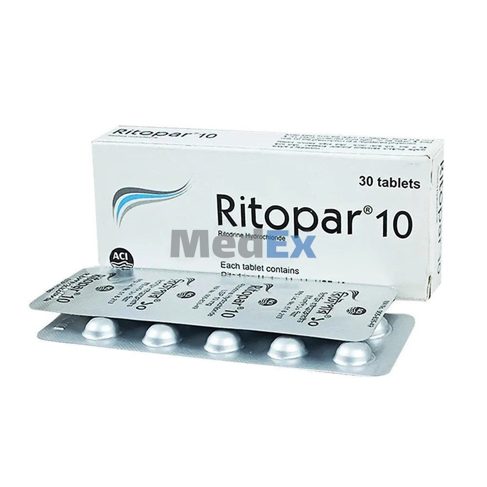 Ritopar 10 mg Packaging