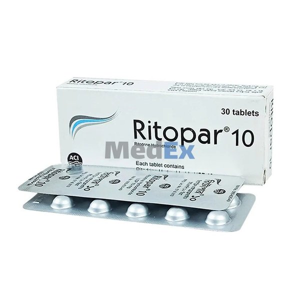 Ritopar 10 mg Packaging