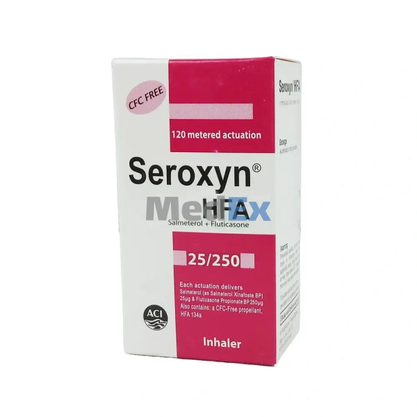 Seroxyn (25 mcg+250 mcg)/puff Packaging