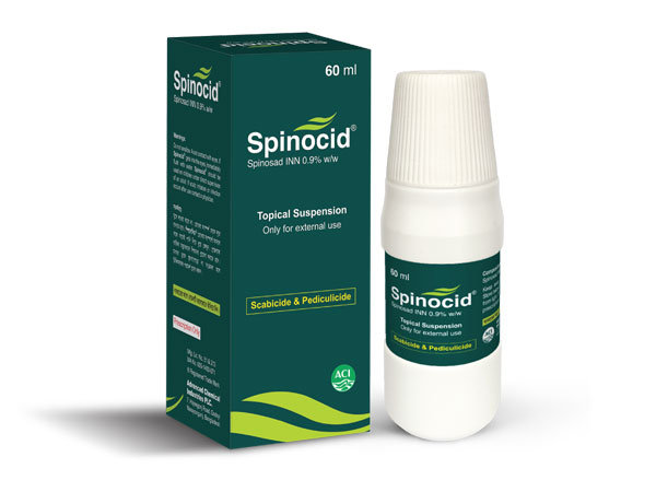 Spinocid 0.9% w/w Packaging
