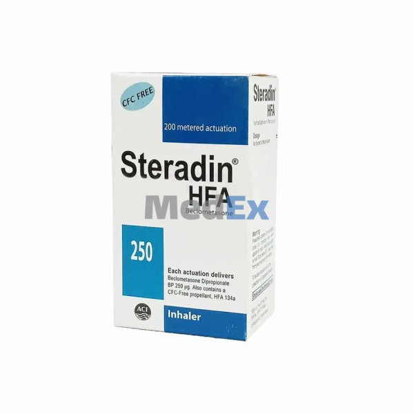 Steradin 250 mcg/puff Packaging