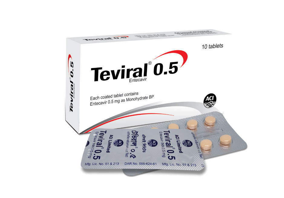 Teviral 0.5 mg Packaging