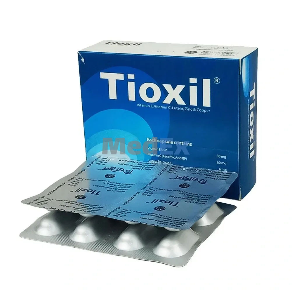 Tioxil 60 mg+30 mg+6 mg+2 mg+15 mg Packaging