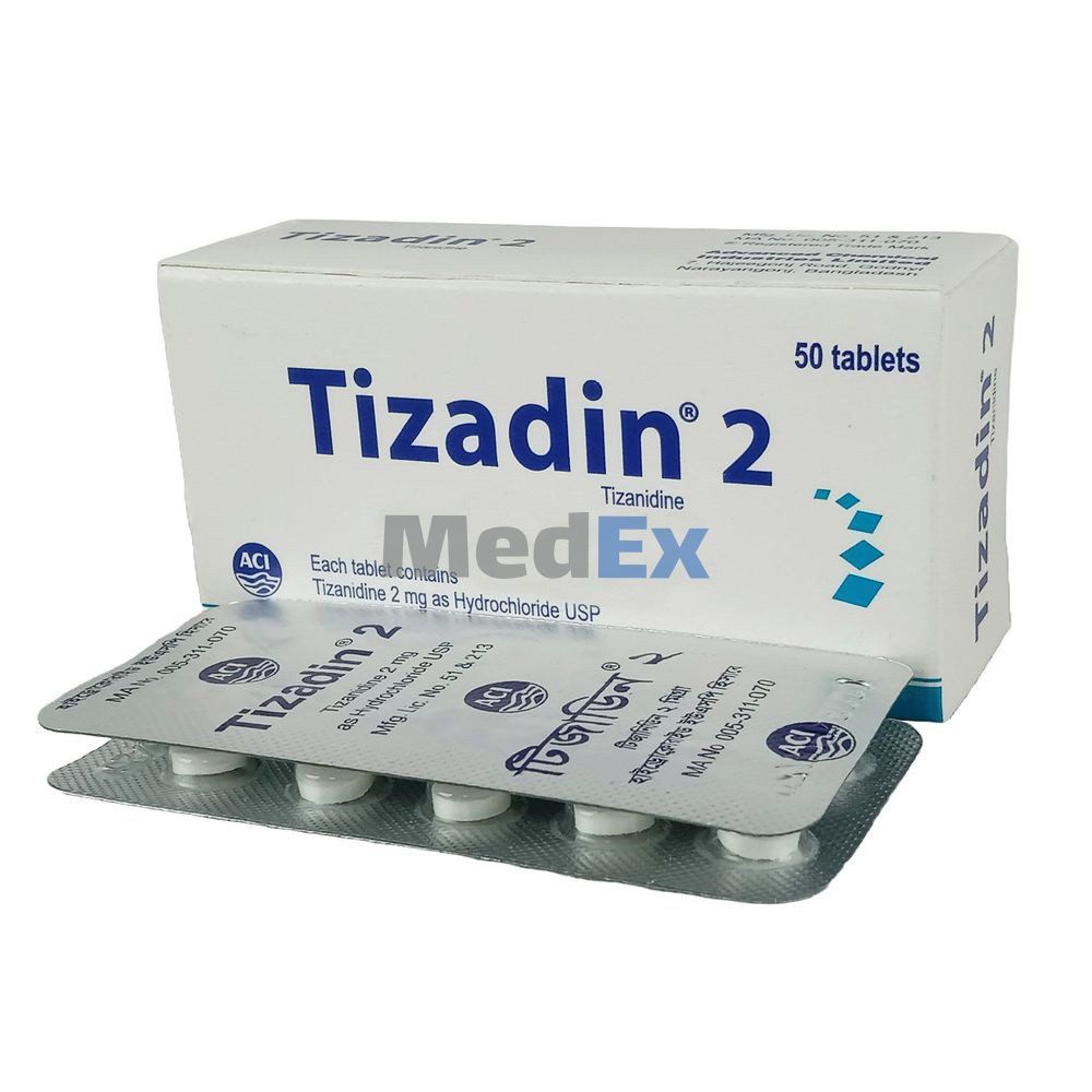 Tizadin 2 mg Packaging
