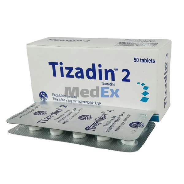 Tizadin 2 mg Packaging