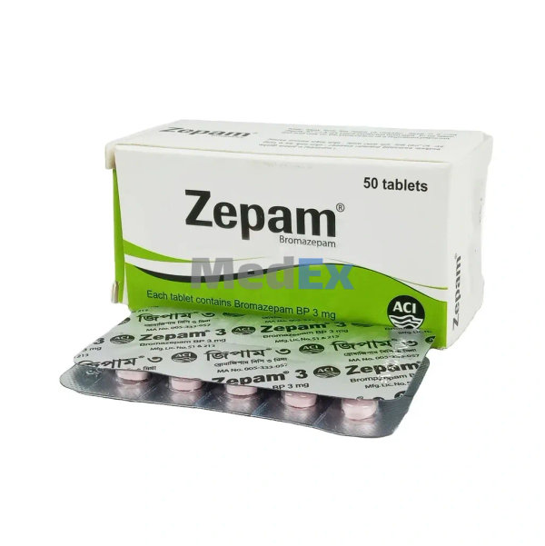 Zepam 3 mg Packaging
