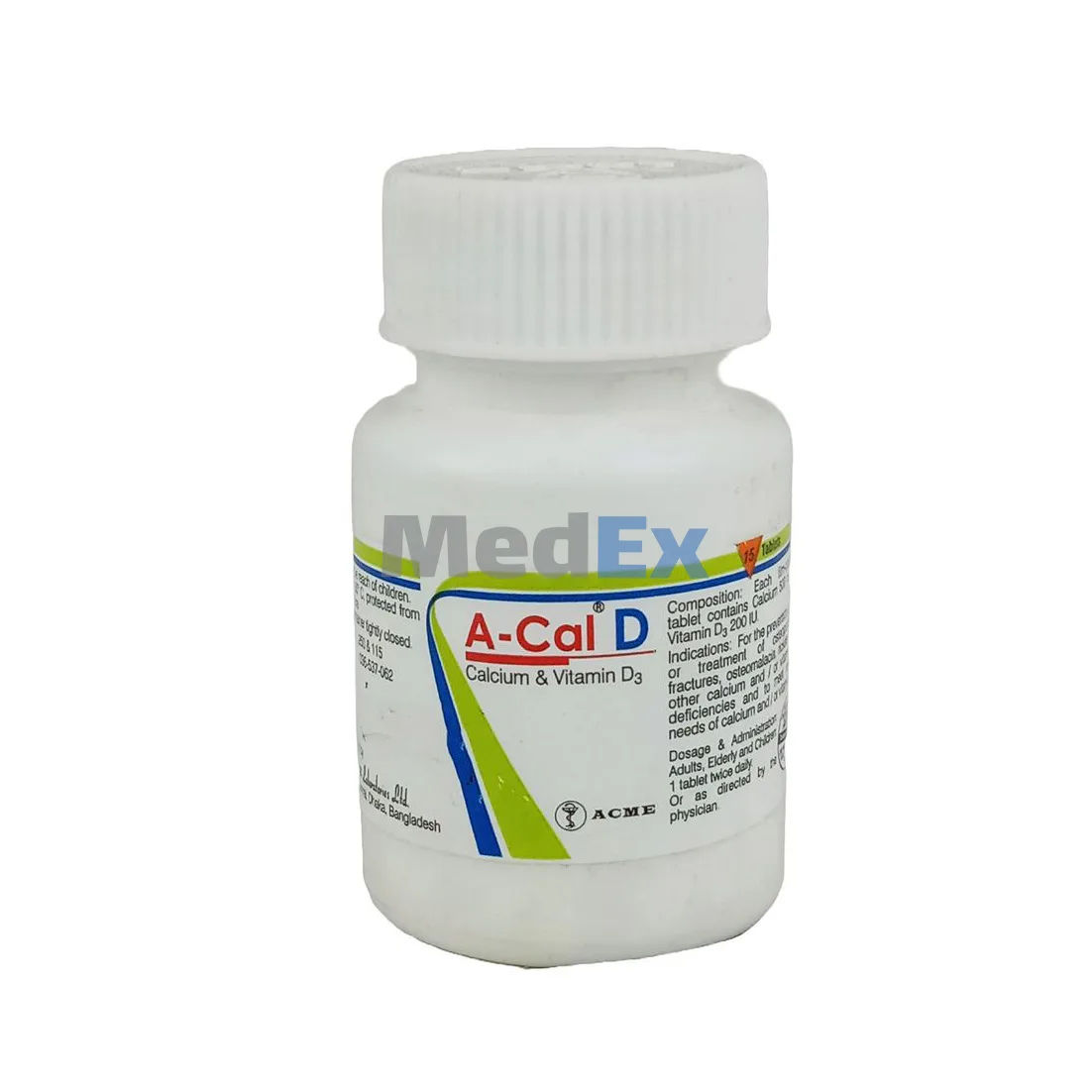 A-Cal D 500 mg+200 IU Packaging