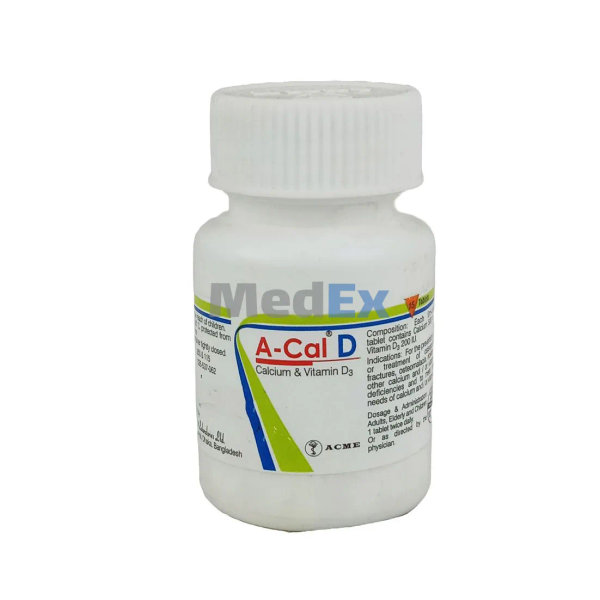 A-Cal D 500 mg+200 IU Packaging