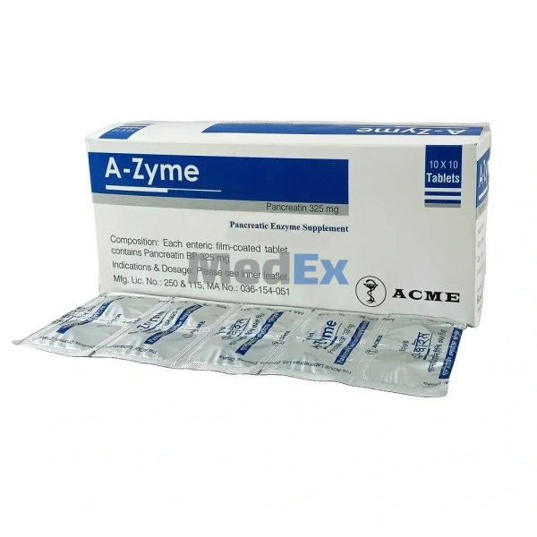 A-Zyme 325 mg Packaging