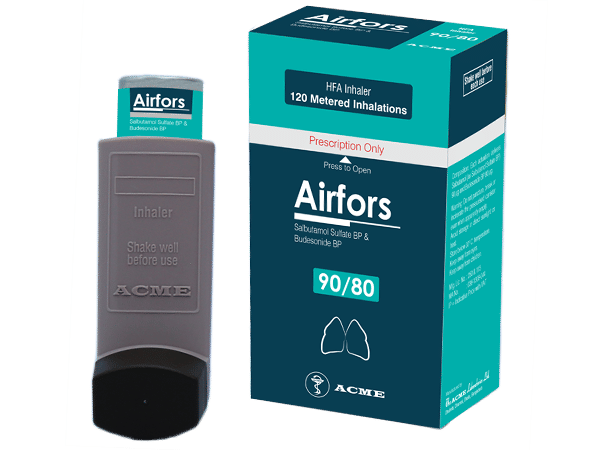 Airfors (90 mcg+80 mcg)/puff Packaging