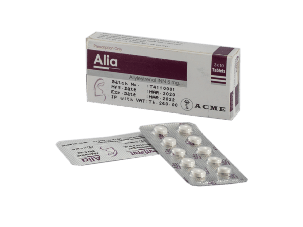 Alia 5 mg Packaging