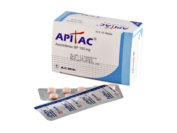 Apitac 100 mg Packaging
