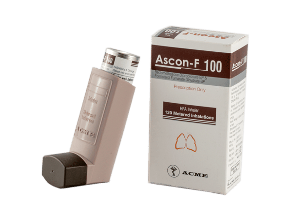 Ascon-F (100 mcg+6 mcg)/puff Packaging