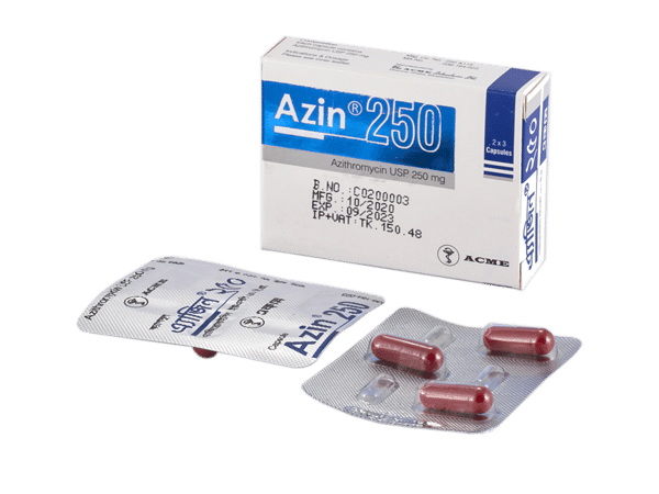 Azin 250 mg Packaging