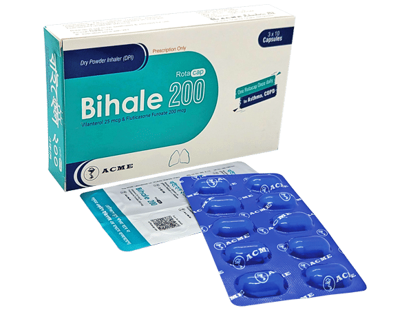 Bihale 25 mcg+200 mcg Packaging