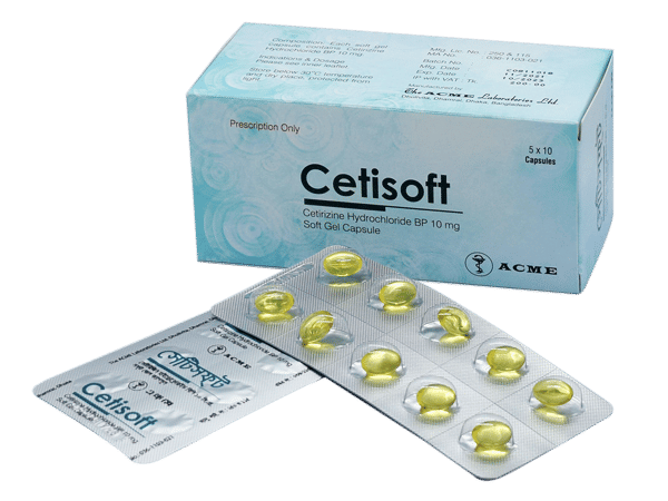 Cetisoft 10 mg Packaging