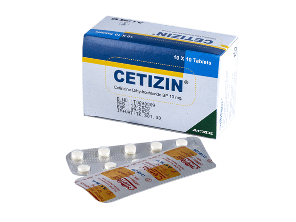 Cetizin 10 mg Packaging