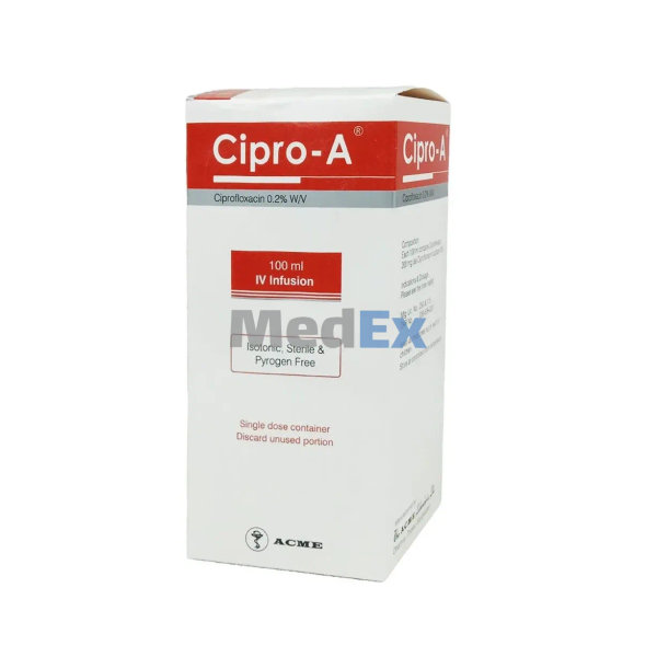 Cipro-A 200 mg/100 ml Packaging