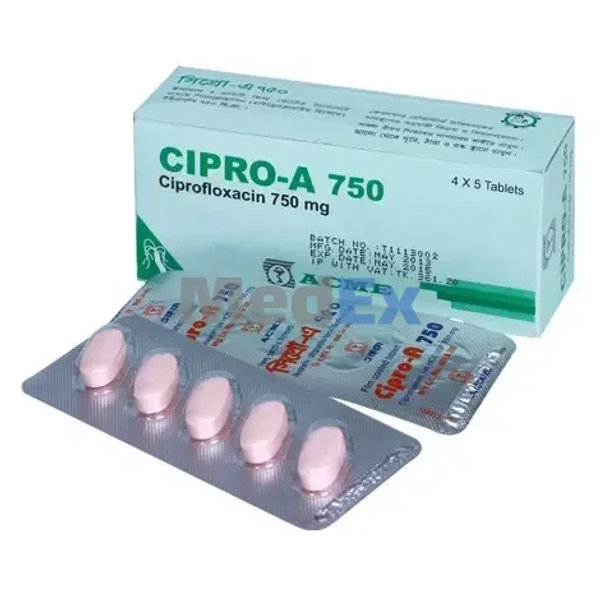 Cipro-A 750 mg Packaging