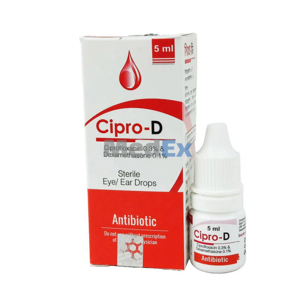Cipro-D 0.3%+0.1% Packaging