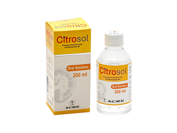 Citrosol (1500 mg+250 mg)/5 ml Packaging