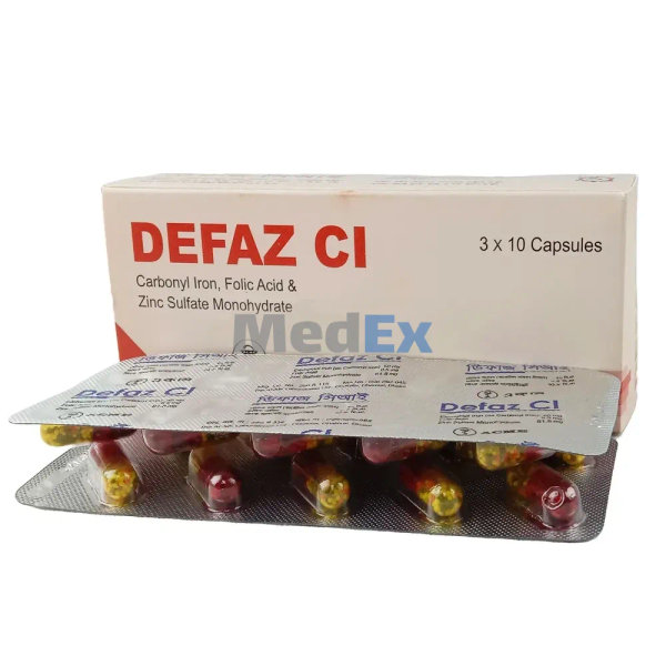 Defaz CI 50 mg+0.50 mg+61.80 mg Packaging