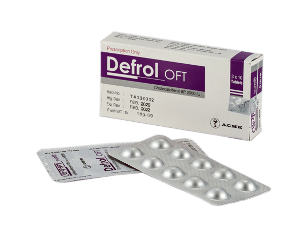 Defrol 1000 IU Packaging