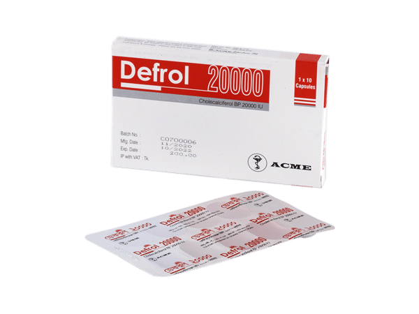 Defrol 20000 IU Packaging