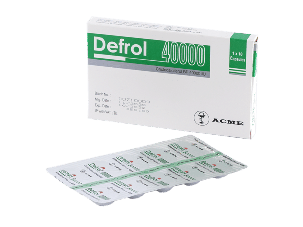 Defrol 40000 IU Packaging