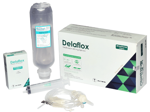 Delaflox 300 mg/vial Packaging