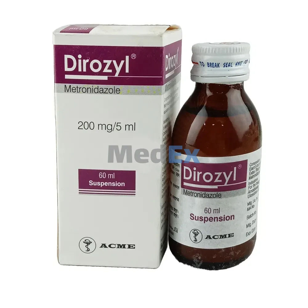 Dirozyl 200 mg/5 ml Packaging